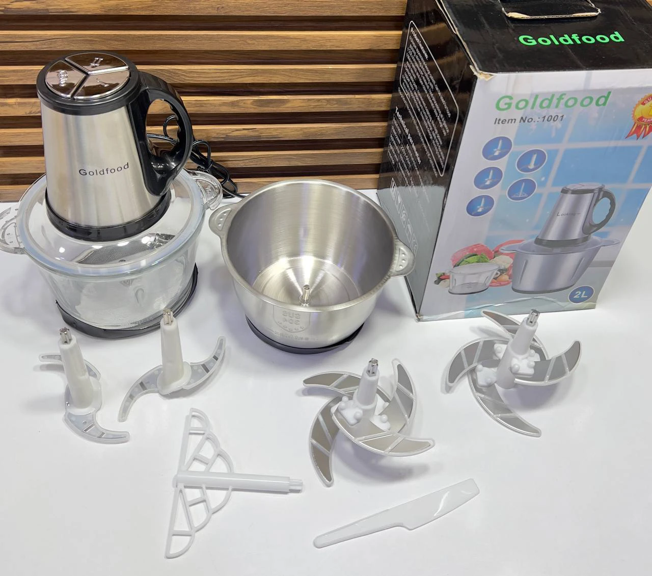 مفرمة Goldfood المتعددة الوظائف (موديل 1001) 2 لتر