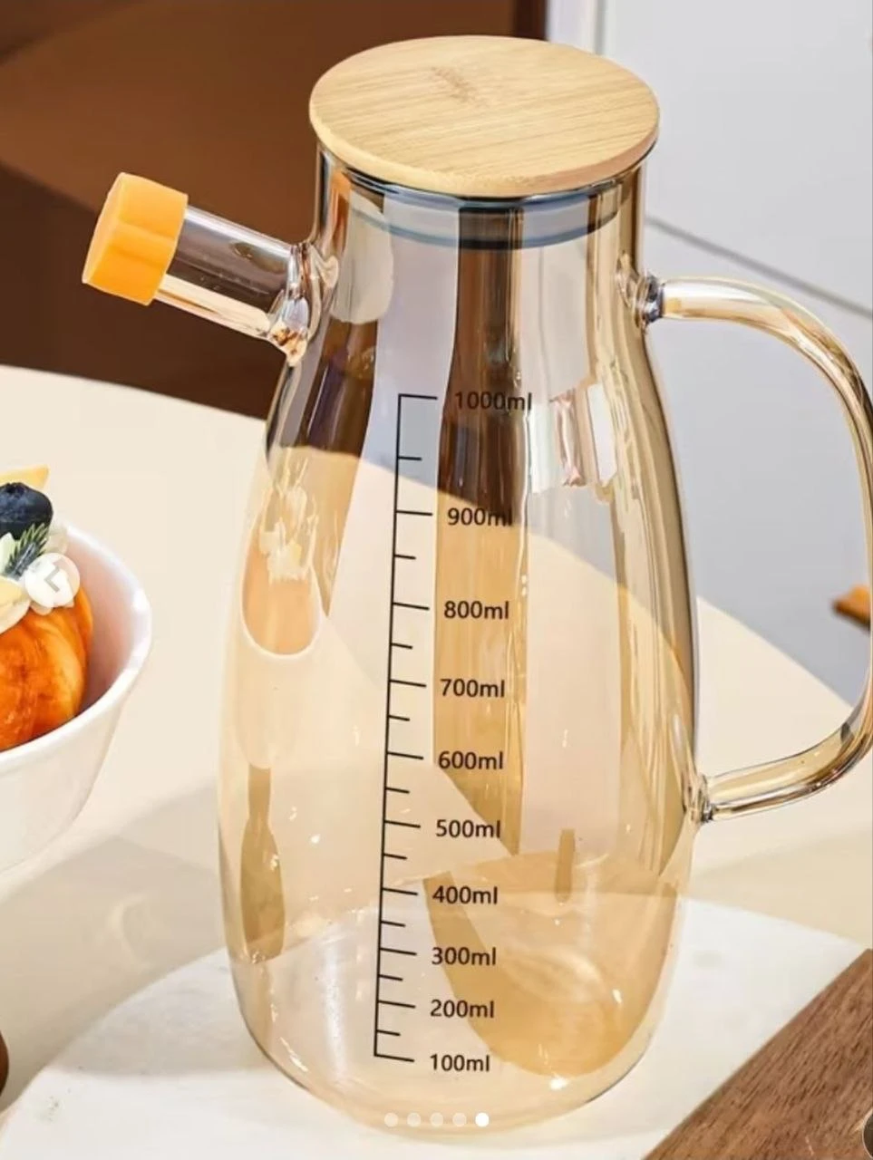 زياتة زجاج ذهبية 1 لتر