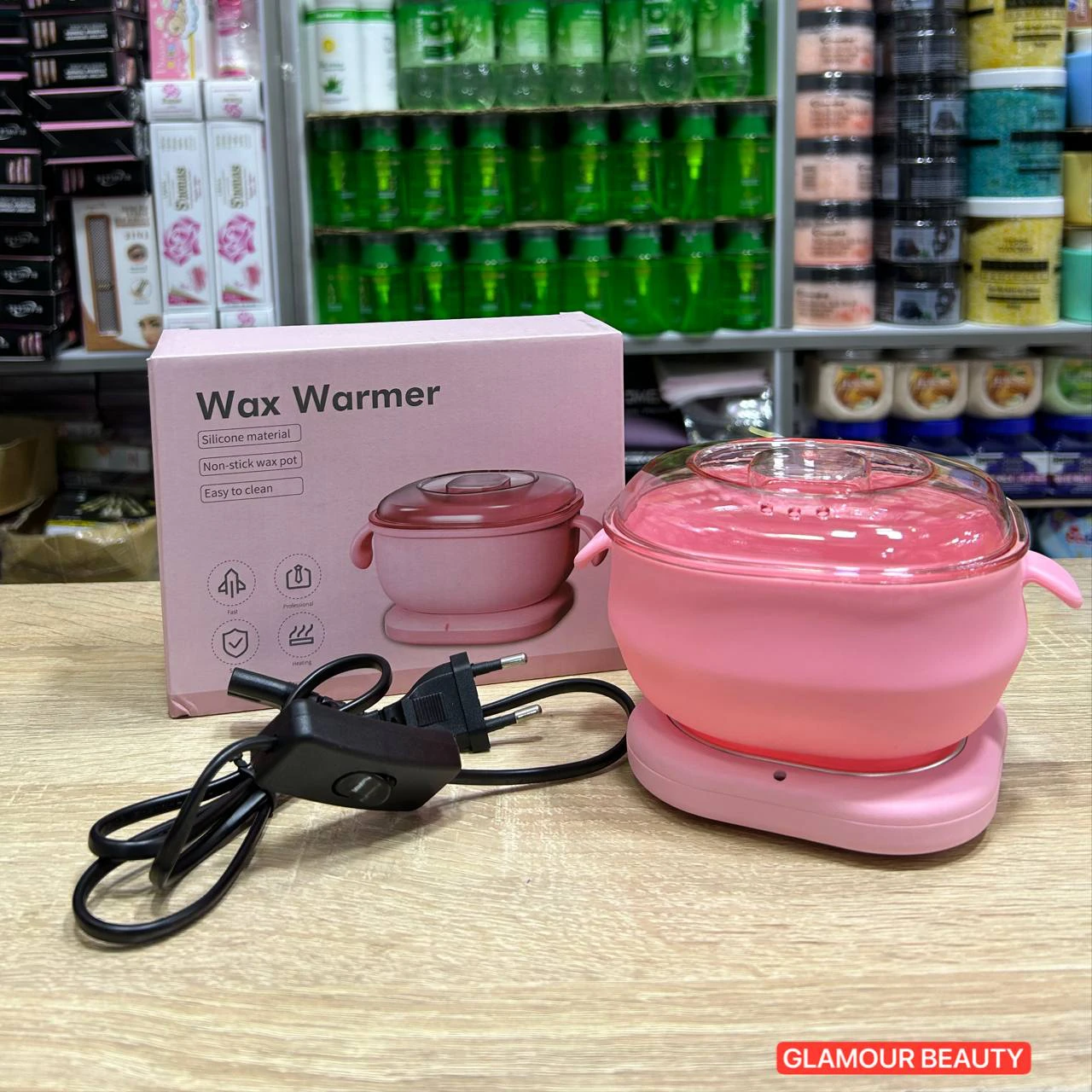 جهاز تسخين الشمع السيليكوني المطور (2 في 1) - قابل للطي ومحمول